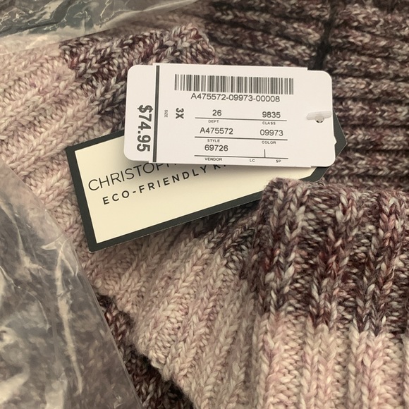 New Eco friendly Cardigan sweater lightweight tweed piece NWT - Picture 9 of 11